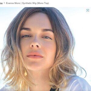 Wig - bob with beachy waves